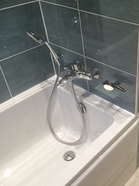 Bath taps and shower attachment